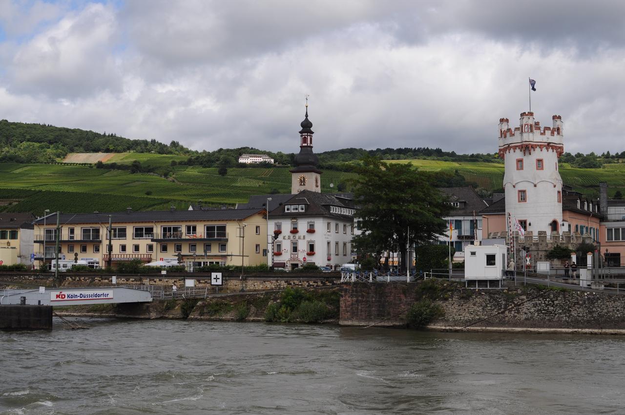 Hotel Krone Ruedesheim Rüdesheim am Rhein Dış mekan fotoğraf